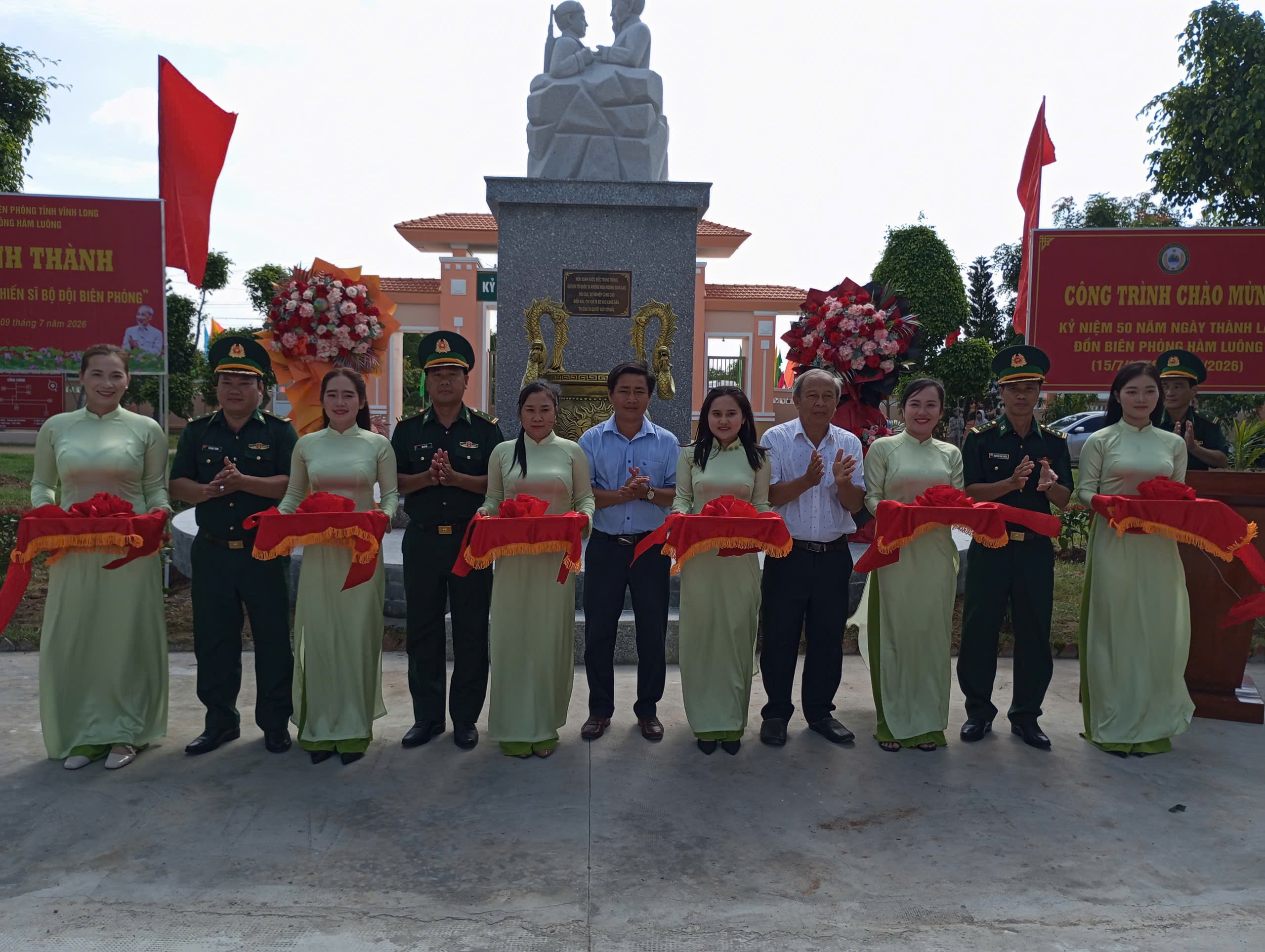Đồn Biên phòng Hàm Luông tổ chức chuỗi hoạt động chào mừng kỷ niệm 50 năm Ngày thành lập đơn vị