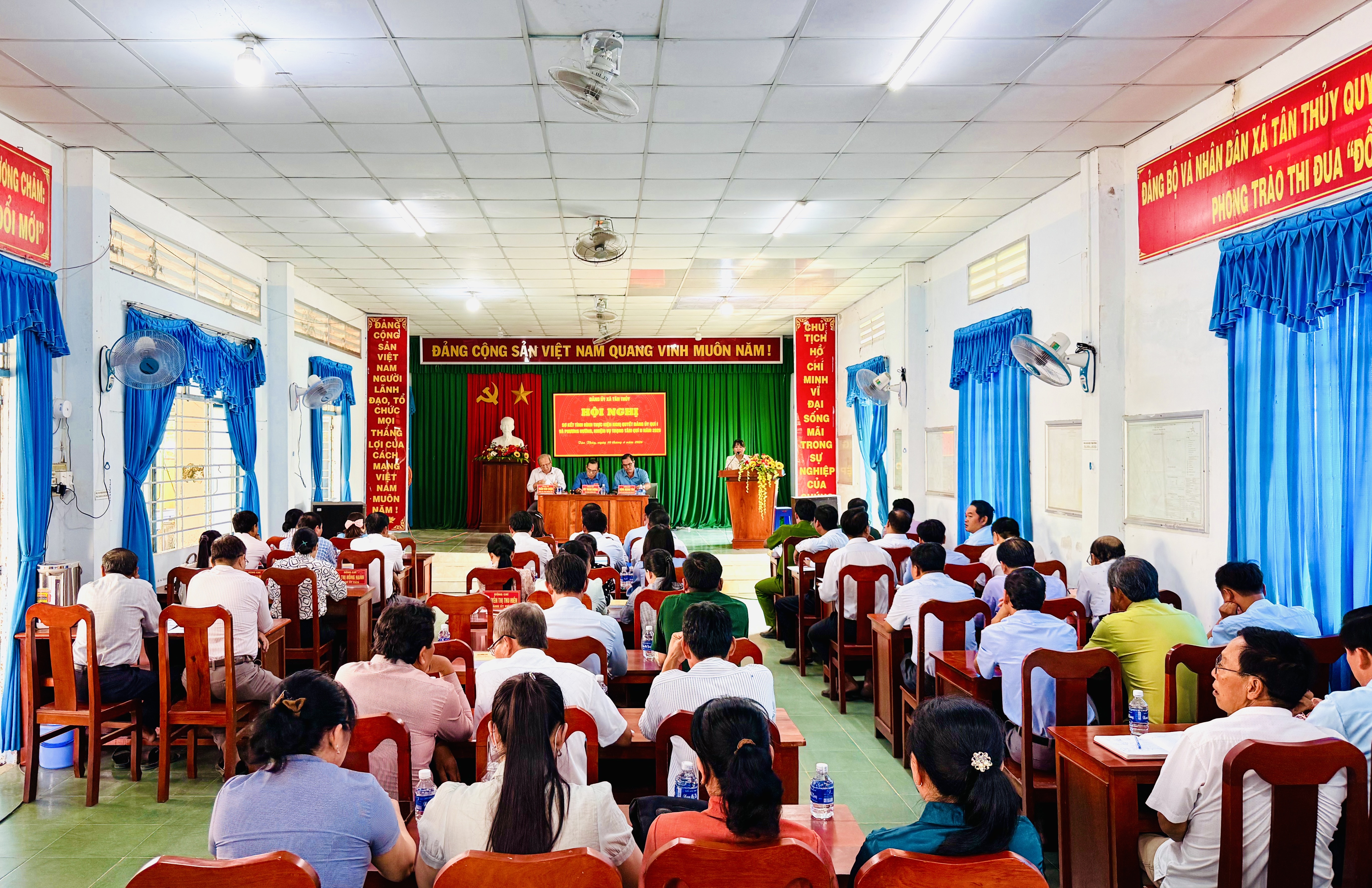 TÂN THỦY TỔ CHỨC HỘI NGHỊ SƠ KẾT THỰC HIỆN NGHỊ QUYẾT ĐẢNG ỦY QUÝ I NĂM 2026