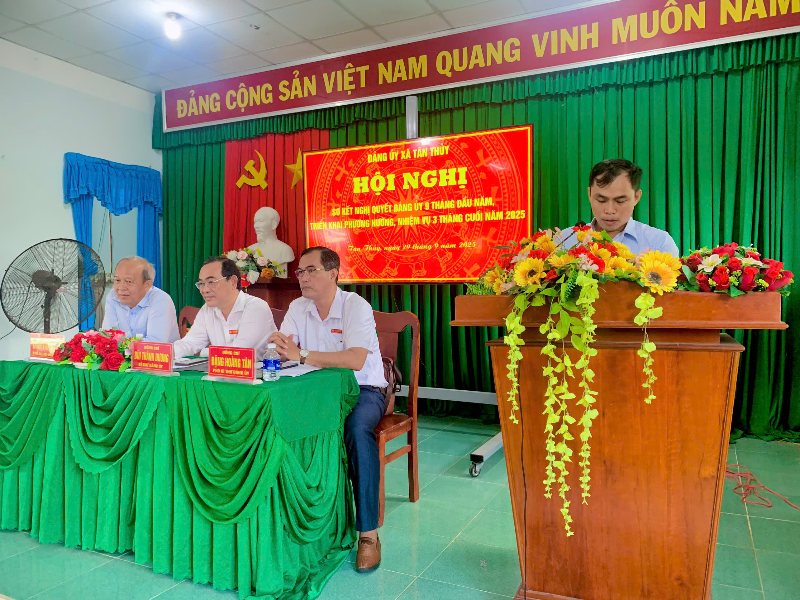 Tân Thủy sơ kết 9 tháng đầu năm 2025, kiện toàn Ban Chấp hành và xác định nhiệm vụ trọng tâm quý IV