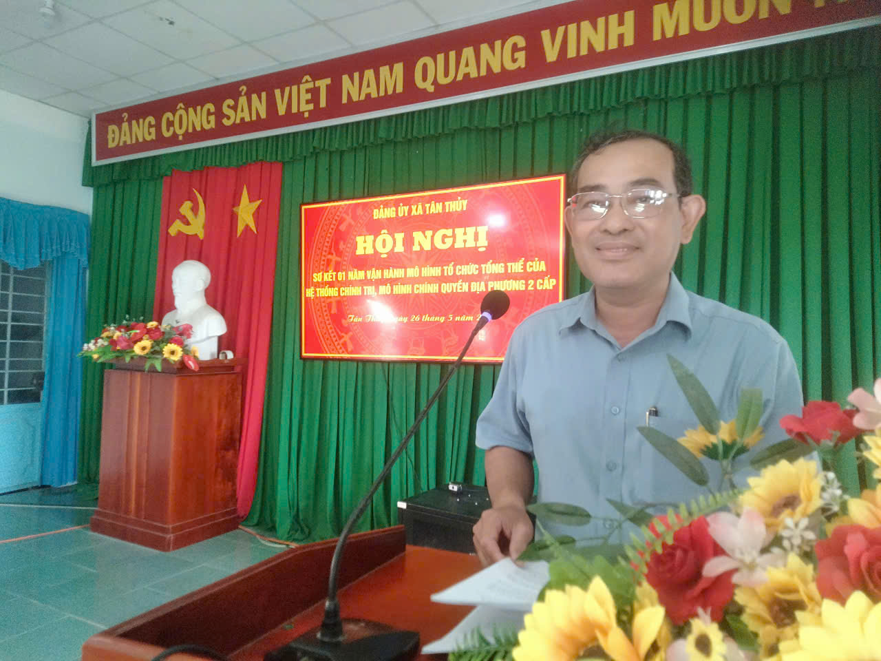 Xã Tân Thủy sơ kết 01 năm vận hành mô hình tổ chức tổng thể của hệ thống chính trị, mô hình chính quyền địa phương 02 cấp